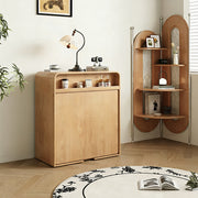 Convertible Murphy-Style Dining Table with Hidden Pull-Out Bed Cabinet